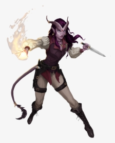 Female Tiefling Rogue, HD Png Download, Free Download