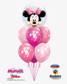 Disney Minnie Mouse Pink Bubble Bouquet At London Helium - Happy Birthday Balloons For Her, HD Png Download, Free Download