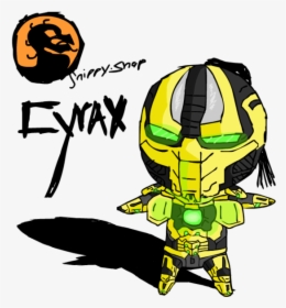 Cyrax Clipart For Our Users - Mortal Kombat Cyborg Drawing, HD Png Download, Free Download