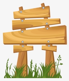 Wood Sign Clip Art - Wooden Signs Vector, HD Png Download, Free Download