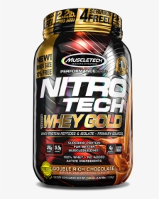 Nitro Tech 100% Whey Gold - Muscletech Nitro Tech Whey Gold, HD Png Download, Free Download