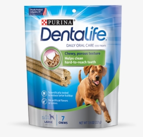 Large Daily Oral Care Dog Treats - Purina Dentalife Dog Treats, HD Png Download, Free Download