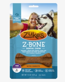Zukes Z Bones Grain Free Clean Carrot Crisp Dental - Zuke's Z Bones, HD Png Download, Free Download