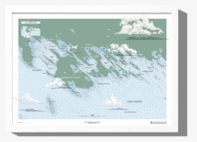 Rkr Les Cheneaux Nautical Map Boathouse Collection, HD Png Download, Free Download