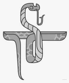 Rattlesnake Clipart Black And White - Snake Bearer, HD Png Download, Free Download