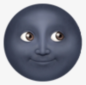 Clip Art Dark Moon Emoji - Black Moon Emoji, HD Png Download, Free Download