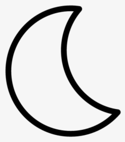 Moon Clipart Black And White 28 Collection Of Half - Half Moon Clip Art, HD Png Download, Free Download
