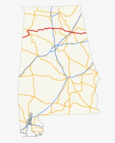 Us Highway 280 In Alabama Map, HD Png Download, Free Download