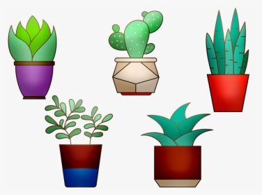 House Plants, Cactus, Flowerpot, Plant, Green, House - Houseplant, HD Png Download, Free Download