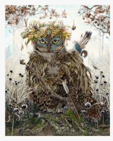 Image - Great Horned Owl Art, HD Png Download, Free Download