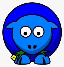 Sheep Blue Two Toned Looking Down Svg Clip Arts - Clipartsheep Png, Transparent Png, Free Download