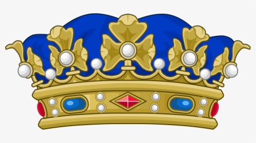 Heraldic Depiction Of A Duke"s Coronet, With Blue Bonnet - Royal Prince Crown Png, Transparent Png, Free Download