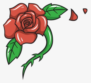 Unique Pics Of Cartoon Roses Garden Beach Rose Clip - Rose Images In Cartoon, HD Png Download, Free Download