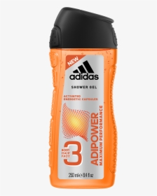 Adipower 3in1 Body, Hair And Face Shower Gel For Him - Adidas Shower Gel Adipower, HD Png Download, Free Download