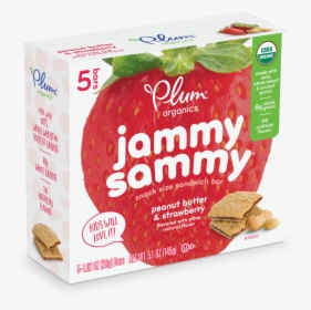 Jif Peanut Butter Png -jammy Sammy Strawberry Jam Peanut - Plum Jammy Sammy, Transparent Png, Free Download