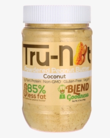 Tru Nut Powdered Peanut Butter Coconut 6 7 Oz Jar - Sunflower Butter, HD Png Download, Free Download