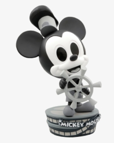Steamboat Willie Mickey Mouse 90th Anniversary Cosbaby - Cosbaby Mickey Mouse Screen Debut 90th Anniversary, HD Png Download, Free Download