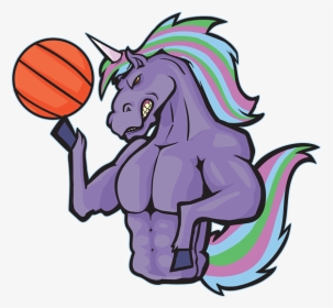 Unicorn Basketball , Transparent Cartoons - Basketball Unicorn, HD Png Download, Free Download