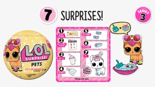 Lol Surprise Pet Serie Confetti Pop, HD Png Download, Free Download