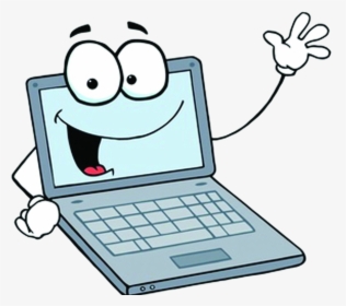 Technology Helped Spread Basketball Through By Many - Cartoon Laptop Clipart, HD Png Download, Free Download