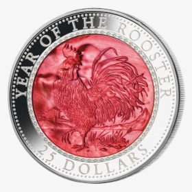 Cook Islands 2017 25$ Lunar - Rooster 2017 Coin, HD Png Download, Free Download