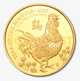 1 Oz Lunar Uk Year Of The Rooster - Rooster, HD Png Download, Free Download