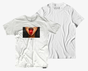 Teeth Grill Png Blood Grill Tee White - Large Shirt Example, Transparent Png, Free Download