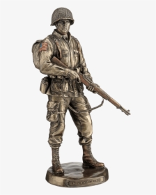 Bronze Us Army Solider - Army Soldiers Sculpture, HD Png Download, Free Download