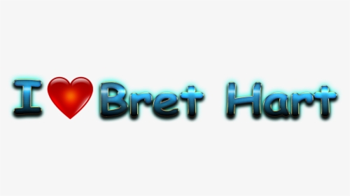 Bret Hart Love Name Heart Design Png - Graphic Design, Transparent Png, Free Download