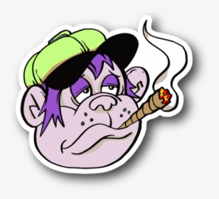 Smoking Clipart Joint Smoke - Cartoon Smoking A Blunt, HD Png Download, Free Download