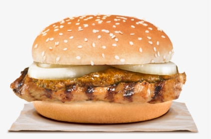 Sink Your Teeth Into A Juicy Tendergrill® Chicken Thigh - Burger King Laksa Burger, HD Png Download, Free Download