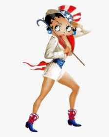Vintage 4th Of July Pin Up, HD Png Download, Free Download