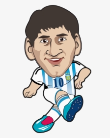 Drawing Messi Animation - Man Football Player Cartoon, HD Png Download, Free Download