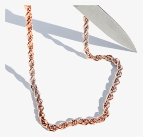 Rope Chain 6mm Rose Gold - Chain, HD Png Download, Free Download