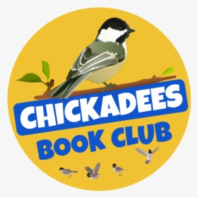 Yellow Circle With A Picture Of A Chickadee On It, - Black Capped Chickadee Drawing, HD Png Download, Free Download