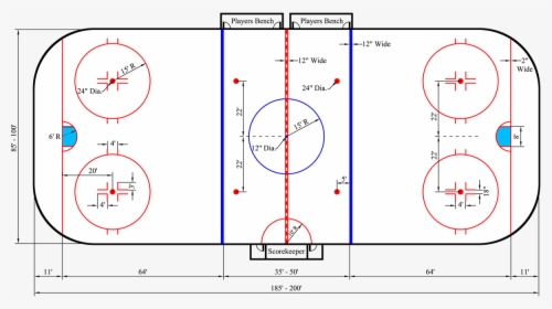 Hockey Ice Markings, HD Png Download, Free Download