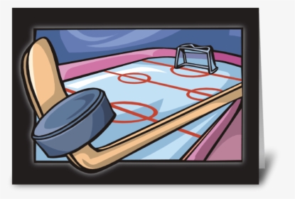 Ice Hockey Rink Birthday Greeting Card - Ice Hockey, HD Png Download, Free Download
