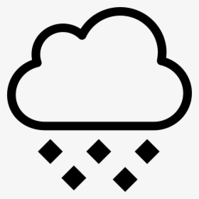 Freezing Rain - Transparent Background Cloud Icon Transparent, HD Png Download, Free Download