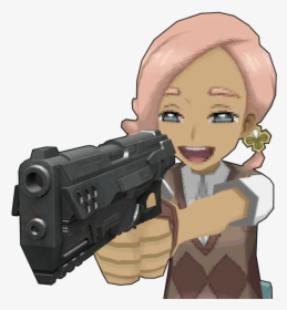 Transparent Holding Gun Png - Ilima Pokemon With A Gun, Png Download, Free Download