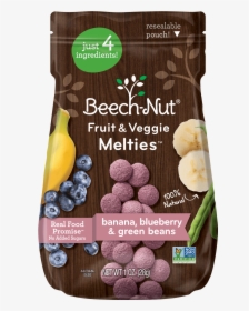 Banana, Blueberry & Green Beans Fruit & Veggie Melties - Beechnut Melties, HD Png Download, Free Download