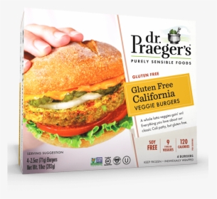 Praeger"s Gluten Free California Veggie Burgers Package - Frozen Veggie Burgers, HD Png Download, Free Download