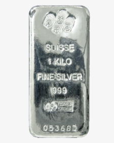 1kg Pamp Suisse Silver Cast Bar Front - 500 Gm Silver Bar, HD Png Download, Free Download