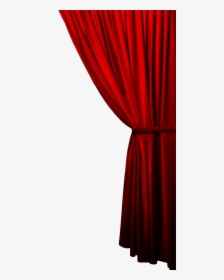 Curtain - Transparent Red Stage Curtains, HD Png Download, Free Download