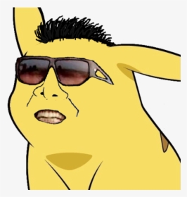 Pikachu Pokémon Go Eyewear Face Hair Yellow Nose Facial - Dank Meme Face Png, Transparent Png, Free Download