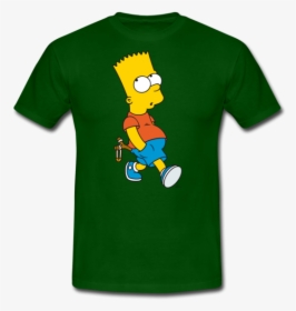 Simpsons T-shirt Design Bart With Slingshot - Cartoon, HD Png Download, Free Download