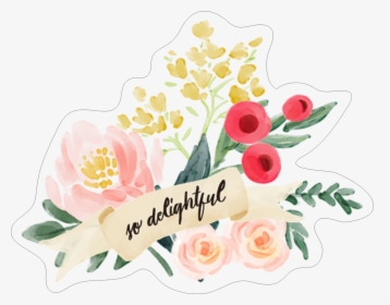 So Delightful Flower Bunch Print & Cut File - Hybrid Tea Rose, HD Png Download, Free Download