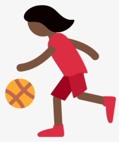 Basketball Player Clipart 16, Buy Clip Art - Someone Bouncing A Ball, HD Png Download, Free Download