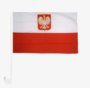 Poland With Eagle Car Flag - Flag, HD Png Download, Free Download