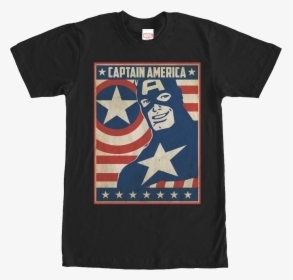 Marvel Comics Captain America Red White And Blue Mens - T-shirt, HD Png Download, Free Download