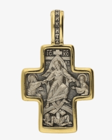 Russian Orthodox Silver Cross Pendant Crucifixion Saint - Locket, HD Png Download, Free Download